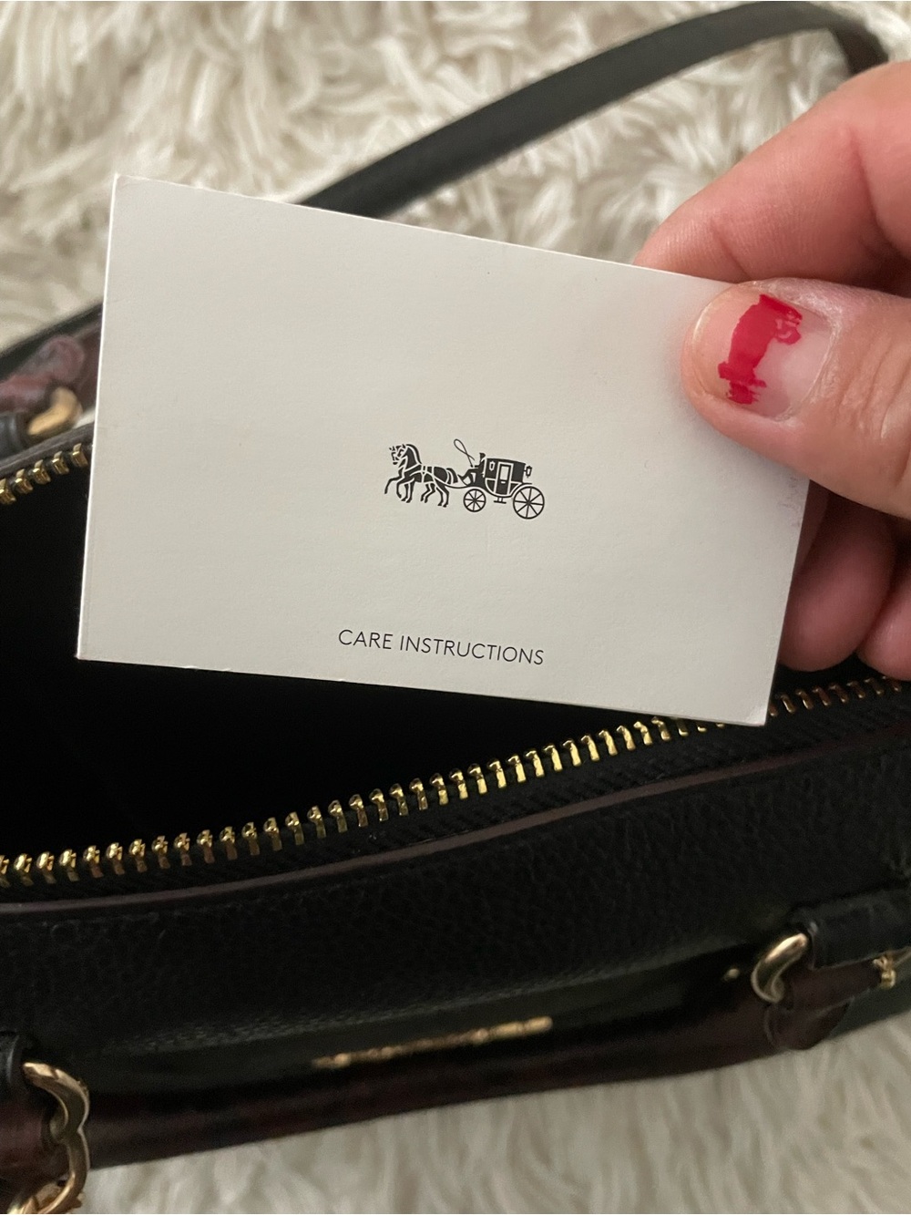 Coach Mini Emma Python Accent Satchel Leather Shoulder Bag - Picture 6 of 6